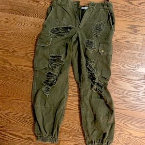 Carmar LF Denim Army Green Pants